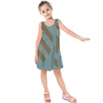 Earthbound Geometry Print Kids  Sleeveless Dress