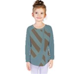 Earthbound Geometry Print Kids  Long Sleeve T-Shirt