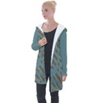 Earthbound Geometry Print Longline Hooded Cardigan