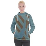 Earthbound Geometry Print Women s Hooded Pullover