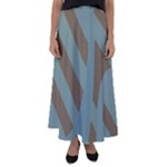 Earthbound Geometry Print Flared Maxi Skirt