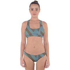 Earthbound Geometry Print Cross Back Hipster Bikini Set from ArtsNow.com