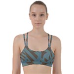 Earthbound Geometry Print Line Them Up Sports Bra