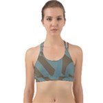 Earthbound Geometry Print Back Web Sports Bra