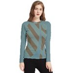 Earthbound Geometry Print Women s Long Sleeve Rash Guard