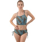 Earthbound Geometry Print Mini Tank Bikini Set