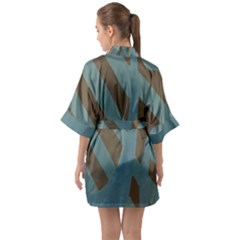 Half Sleeve Satin Kimono  