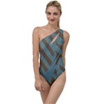 Earthbound Geometry Print To One Side Swimsuit