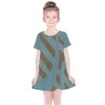 Earthbound Geometry Print Kids  Simple Cotton Dress