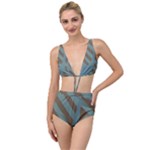 Earthbound Geometry Print Tied Up Two Piece Swimsuit