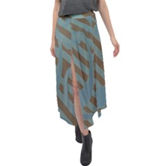 Velour Split Maxi Skirt 