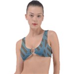 Earthbound Geometry Print Ring Detail Bikini Top