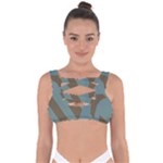 Earthbound Geometry Print Bandaged Up Bikini Top