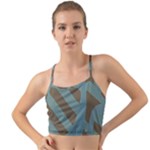 Earthbound Geometry Print Mini Tank Bikini Top