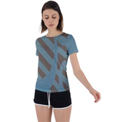 Back Circle Cutout Sports T-Shirt 