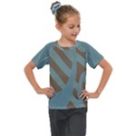 Earthbound Geometry Print Kids  Mesh Piece T-Shirt