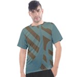 Earthbound Geometry Print Men s Sport Top