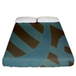 Earthbound Geometry Print Fitted Sheet (Queen Size)