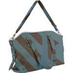 Earthbound Geometry Print Canvas Crossbody Bag