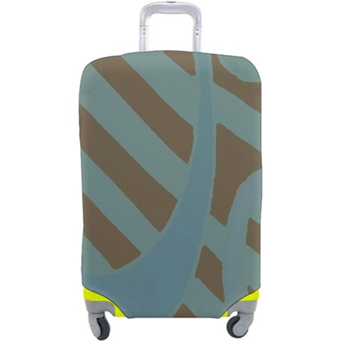 Earthbound Geometry Print Luggage Cover (Large) from ArtsNow.com