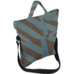 Earthbound Geometry Print Fold Over Handle Tote Bag