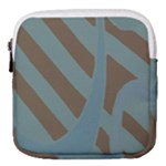 Earthbound Geometry Print Mini Square Pouch