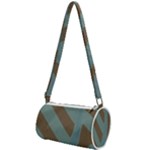 Earthbound Geometry Print Mini Cylinder Bag