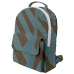 Earthbound Geometry Print Flap Pocket Backpack (Small)