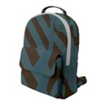 Earthbound Geometry Print Flap Pocket Backpack (Large)