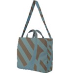 Earthbound Geometry Print Square Shoulder Tote Bag