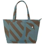 Earthbound Geometry Print Back Pocket Shoulder Bag 