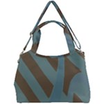 Earthbound Geometry Print Double Compartment Shoulder Bag