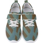 Earthbound Geometry Print Men s Velcro Strap Shoes