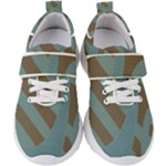 Earthbound Geometry Print Kids  Velcro Strap Shoes