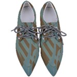 Earthbound Geometry Print Pointed Oxford Shoes