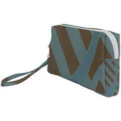 Earthbound Geometry Print Wristlet Pouch Bag (Small) from ArtsNow.com