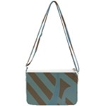 Earthbound Geometry Print Double Gusset Crossbody Bag