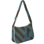 Earthbound Geometry Print Zip Up Shoulder Bag