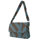 Earthbound Geometry Print Full Print Messenger Bag (L)