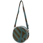 Earthbound Geometry Print Crossbody Circle Bag