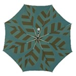 Earthbound Geometry Print Automatic Folding Umbrella with Case (Medium)