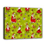 Background With Santa Claus, Christmas Decorations Canvas 14  x 11  (Stretched)