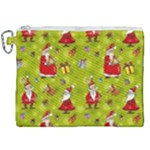 Background With Santa Claus, Christmas Decorations Canvas Cosmetic Bag (XXL)