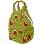 Background With Santa Claus, Christmas Decorations Travel Backpack