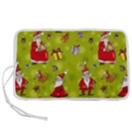 Background With Santa Claus, Christmas Decorations Pen Storage Case (M)