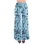 Blue Digits Background, Artwork, Numbers So Vintage Palazzo Pants