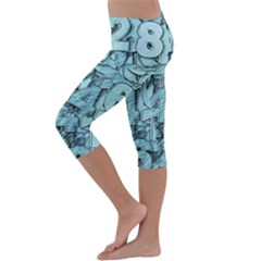 Kids  Lightweight Velour Capri Leggings  