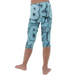 Kids  Lightweight Velour Capri Leggings  