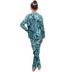 Kids  Satin Long Sleeve Pajamas Set 