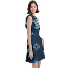 Cocktail Party Halter Sleeveless Dress With Pockets 